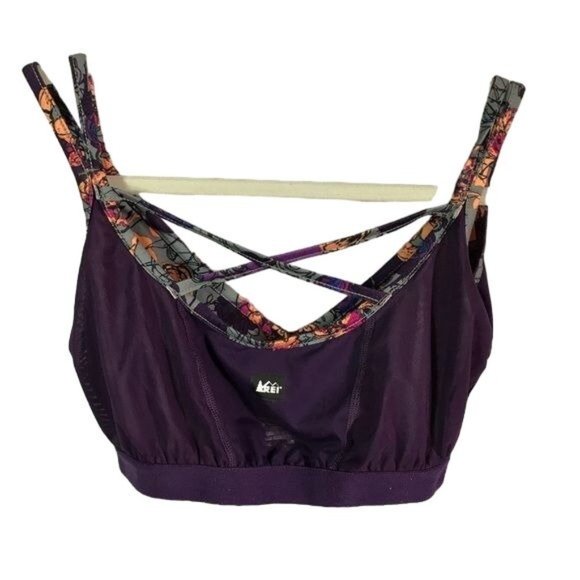 REI 2 floral active tank purple - Picture 5 of 7